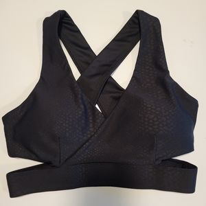 Cleo Harper black Cutout Sports Bra